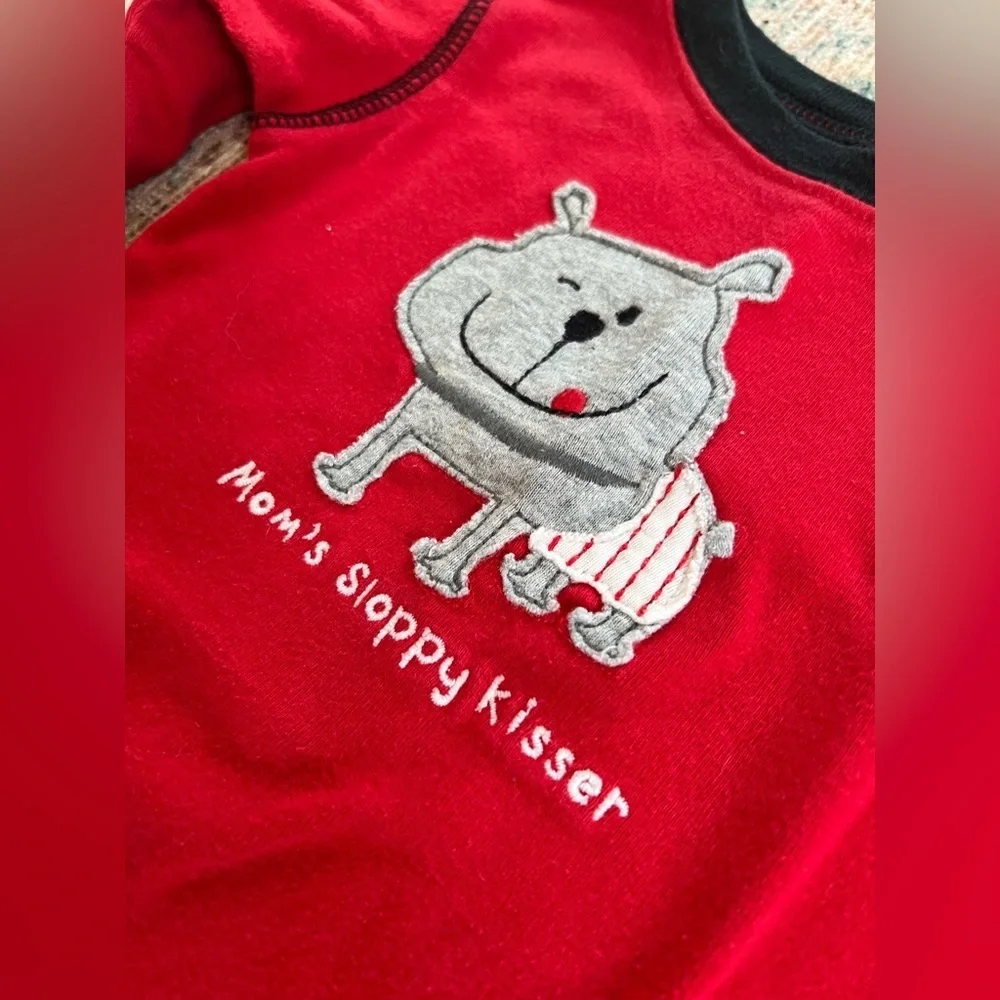 Carter's Red and Gray Kids Pajama Set